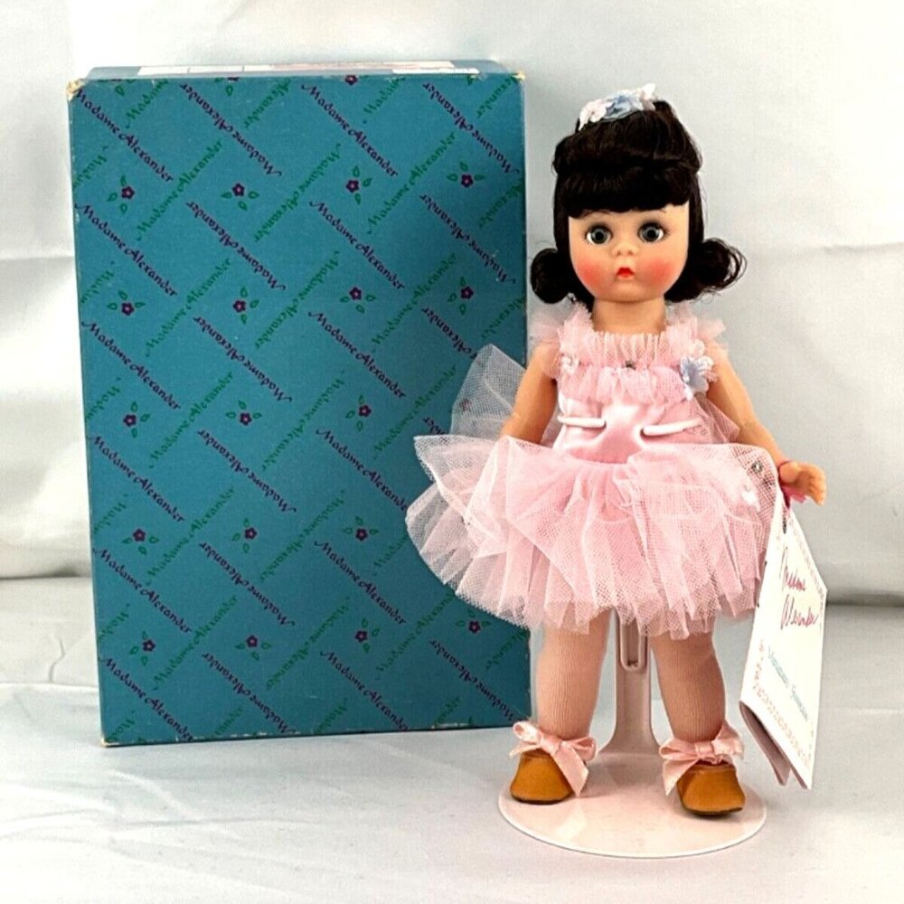 Madame Alexander Ballerina # 430 Brunette Pink Tutu 8 Inch Doll Original Box